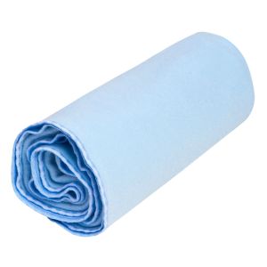Cobertor Papi Flanelado 1,10m X 90cm Liso Azul Bebê