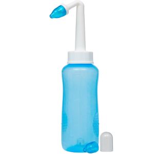 Kit Lavador Nasal Buba 300 ml com Controle de Fluxo Azul