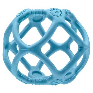Mordedor Bola Buba em Silicone Flexível com Texturas Azul