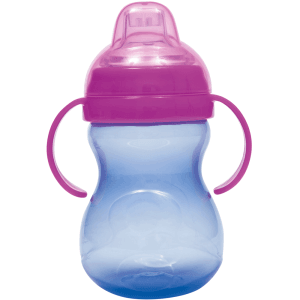 Copo com Alça Buba 350ml Bico em Silicone Azul/Roxo