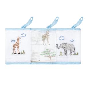 Kit 3 Babetes Papi 32x32cm com Prendedor África