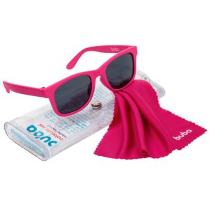 Óculos de Sol Bebê Buba Proteção UVA UVB Estojo Lenço Rosa