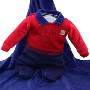 Saída Maternidade Sonho Mágico Social Tricô Plush Vermelho