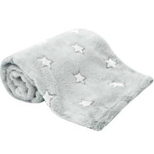 Mantinha Estrelinhas Buba Supermacia 90x75cm Cinza