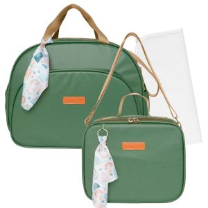 Kit Bolsas Maternidade Pirulitando G+P+T Brotinho Verde 1