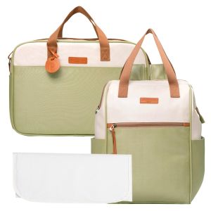 Kit Bolsas Maternidade Pirulitando G+M+T Petit Verde 1