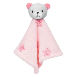 Naninha para Bebê Buba Ursinha Estrelinha Extra Macia Rosa