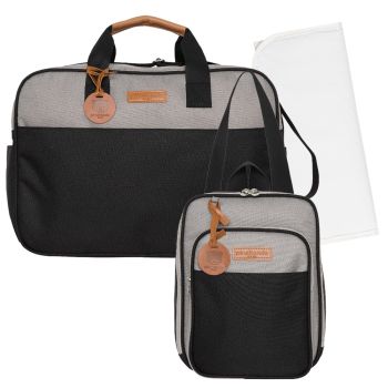 Kit Bolsas Maternidade Pirulitando G+F+T Abraço Preto