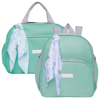 Kit Bolsas Maternidade Pirulitando G+M Bosque Verde