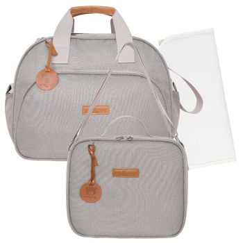 Kit Bolsas Maternidade Pirulitando G+F+T Essência Cinza 1
