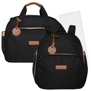 Kit Bolsas Maternidade Pirulitando G+M+T Essência Preta