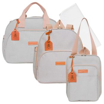 Kit Bolsas Maternidade Pirulitando Completo Joy Marfim