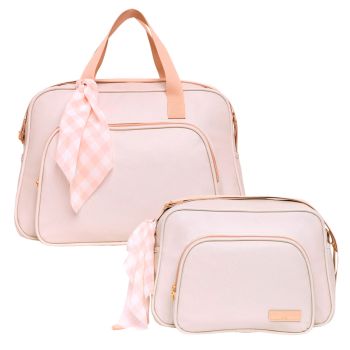 Kit Bolsas Maternidade Pirulitando G+P Encanto Marfim 1
