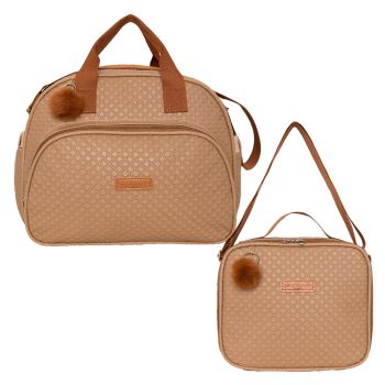 Kit Bolsas Maternidade Pirulitando G+F Leveza Amêndoa