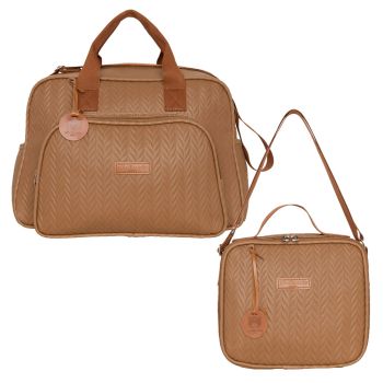 Kit Bolsas Maternidade Pirulitando G+F Refúgio Marrom