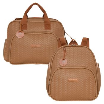 Kit Bolsas Maternidade Pirulitando G+M Refúgio Marrom