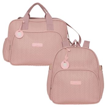 Kit Bolsas Maternidade Pirulitando G+M Refúgio Rosê