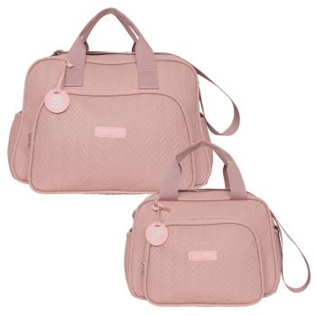 Kit Bolsas Maternidade Pirulitando G+P Refúgio Rosê
