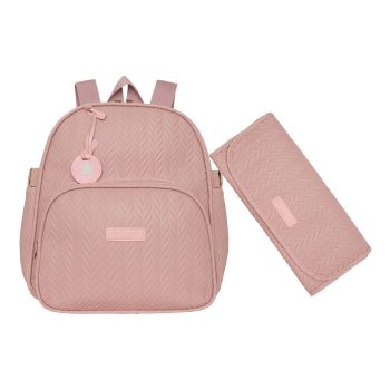 Mochila Maternidade Pirulitando Trocador Refúgio Rosê