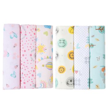 Kit 6 Cueiros Papi Flanelados 1,0x0,8m Estampados Menina 1