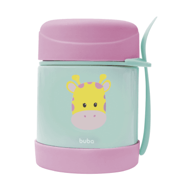 Pote Térmico Buba 320ml com Talher e Alta Conservação Girafa