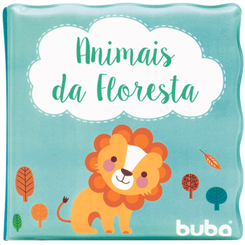 Livrinho de Banho Buba 6 Páginas Animais da Floresta