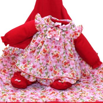 Saída De Maternidade Beth Bebê Nádia Luxo Vestido Vermelho