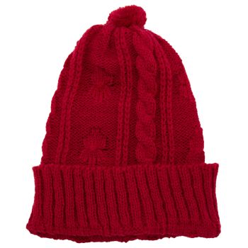 Gorro Trança com Bola Tamine Luxo Vermelho