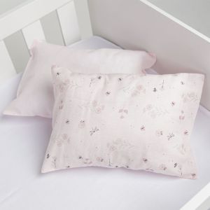 Kit 2 Fronhas Papi Algodão 40x28cm Flores Jardim