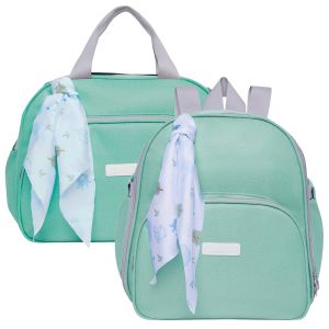 Kit Bolsas Maternidade Pirulitando G+M Bosque Verde