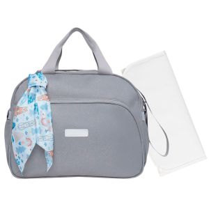 Kit Bolsas Maternidade Pirulitando G+T Bosque Cinza