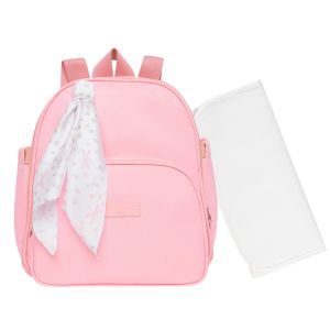 Mochila Maternidade Pirulitando Trocador Bosque Rosa