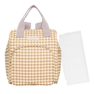Mochila Maternidade Pirulitando Trocador Piquenique Caramelo