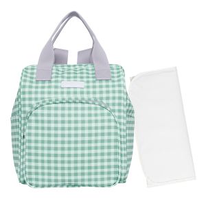 Mochila Maternidade Pirulitando Trocador Piquenique Verde