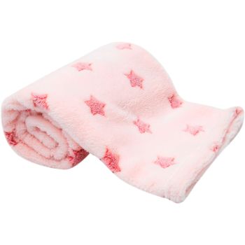 Mantinha Estrelinhas Buba Supermacia 90x75cm Rosa Claro