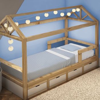 Jogo Mini Cama Papi Friends 3 Peças Algodão Losango Azul