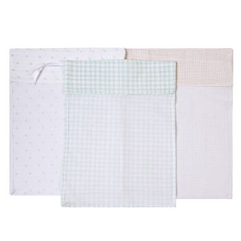 Kit 3 Saquinhos de Maternidade Papi 40x30cm Neutro