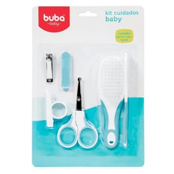 Kit Higiene Buba Cuidados para o Bebê Branco Azul