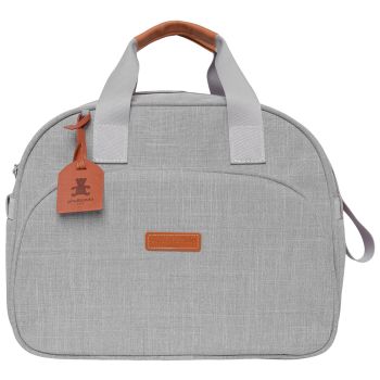 Bolsa Maternidade Grande Pirulitando Cuidado Cinza