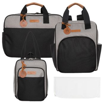 Kit Bolsas Maternidade Pirulitando Completo Abraço Preto