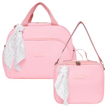 Kit Bolsas Maternidade Pirulitando G+F Bosque Rosa 1