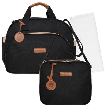 Kit Bolsas Maternidade Pirulitando G+F+T Essência Preta