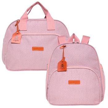 Kit Bolsas Maternidade Pirulitando G+M Joy Rosa 1