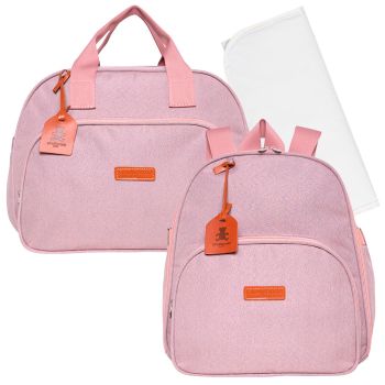 Kit Bolsas Maternidade Pirulitando G+M+T Joy Rosa 1