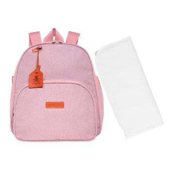 Mochila Maternidade Pirulitando Térmica Trocador Joy Rosa 1