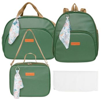 Kit Bolsas Maternidade Pirulitando Completo Brotinho Verde 1