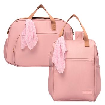 Kit Bolsas Maternidade Pirulitando G+M Encanto Rosa 1