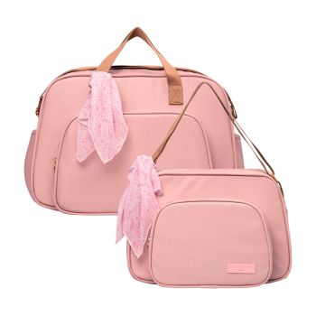 Kit Bolsas Maternidade Pirulitando G+P Encanto Rosa 1