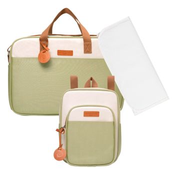 Kit Bolsas Maternidade Pirulitando G+P+T Petit Verde