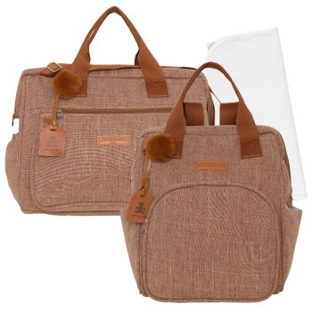 Kit Bolsas Maternidade Pirulitando G+M+T Memórias Marrom
